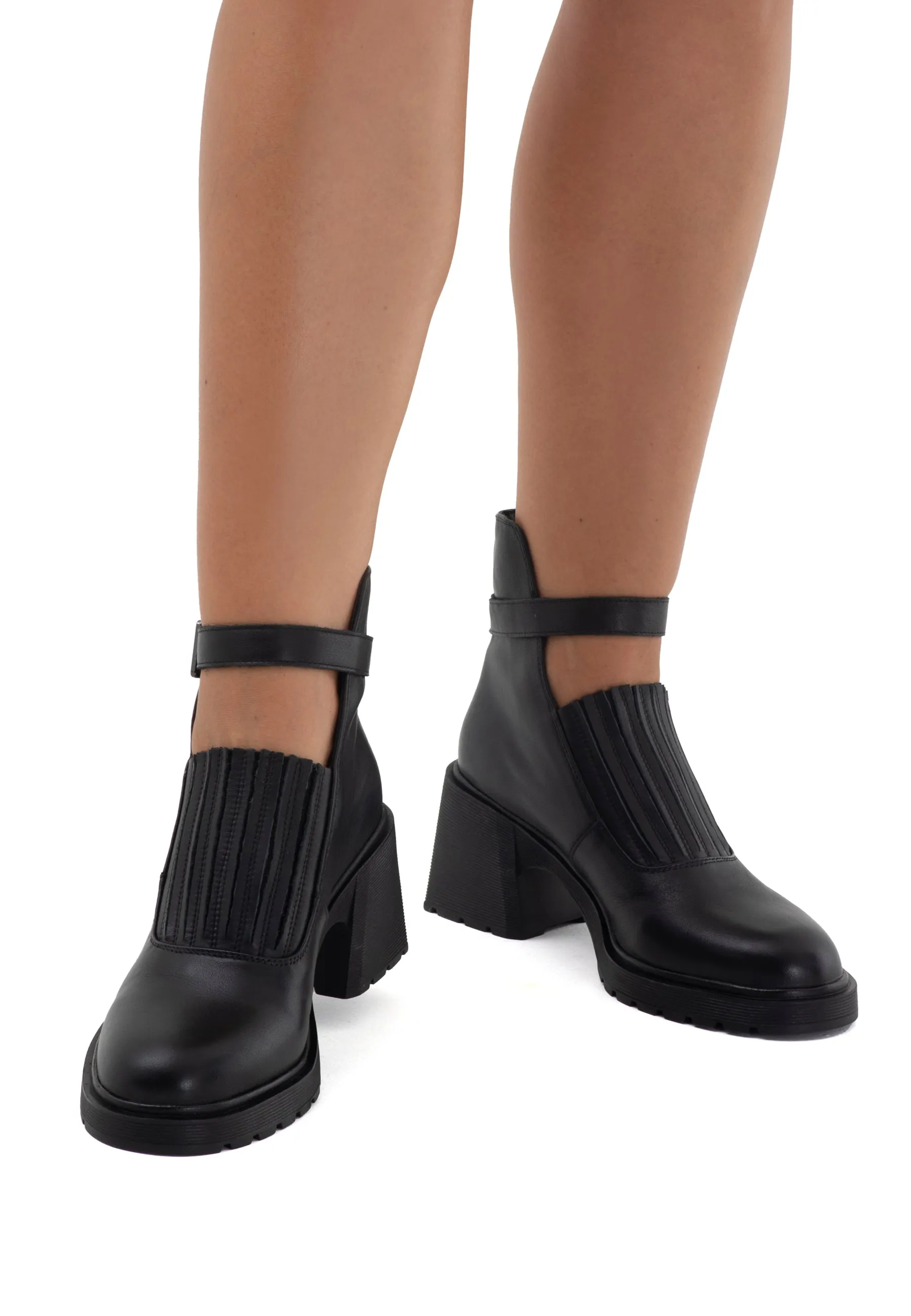 Block Heel Stylish Ankle Boots