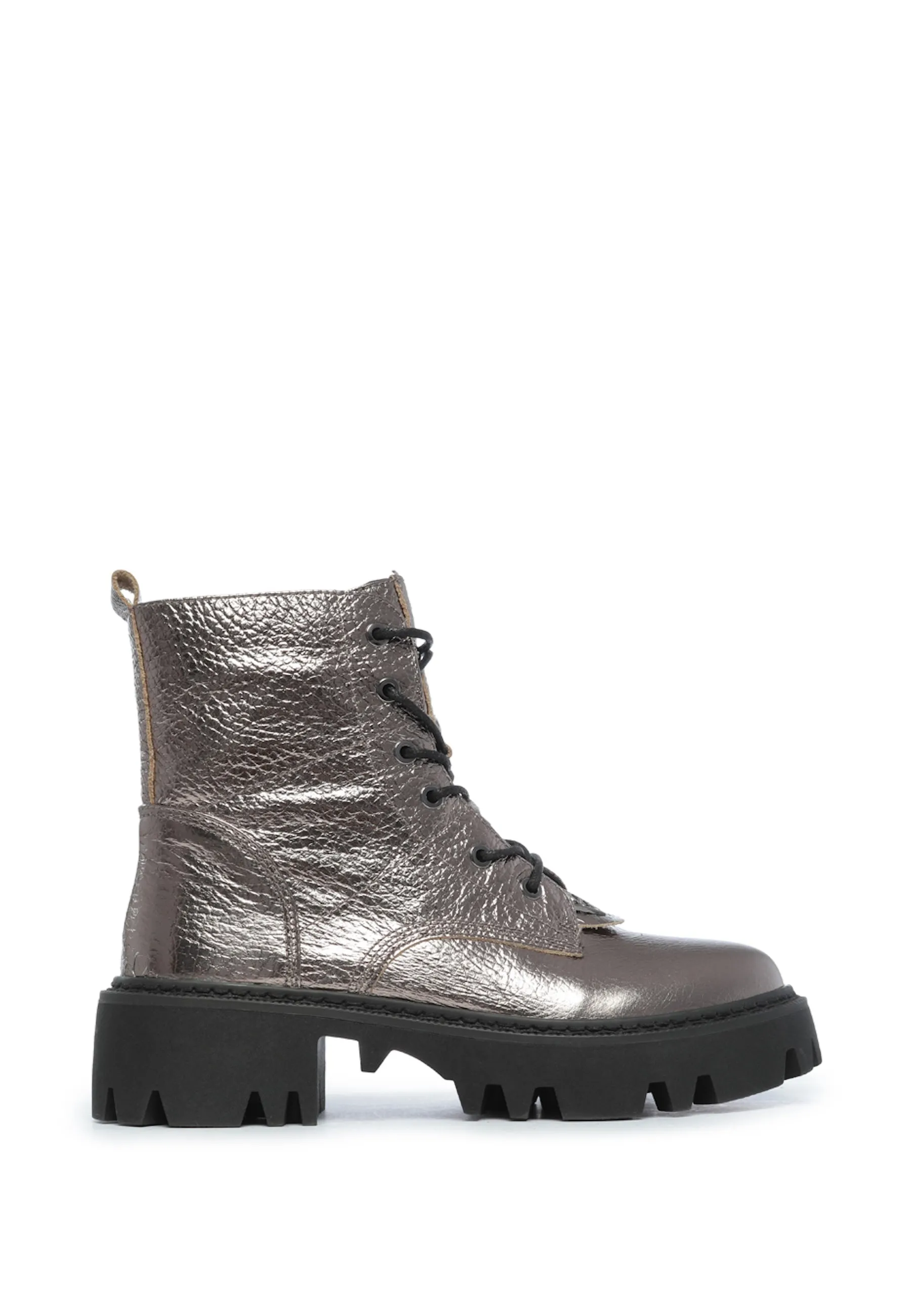 Bronze Women’s Combat Boots - Stylish & Rugged