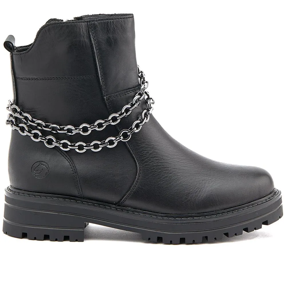 Chain-Detailed Ankle Boots - DRS40503 / 325 668