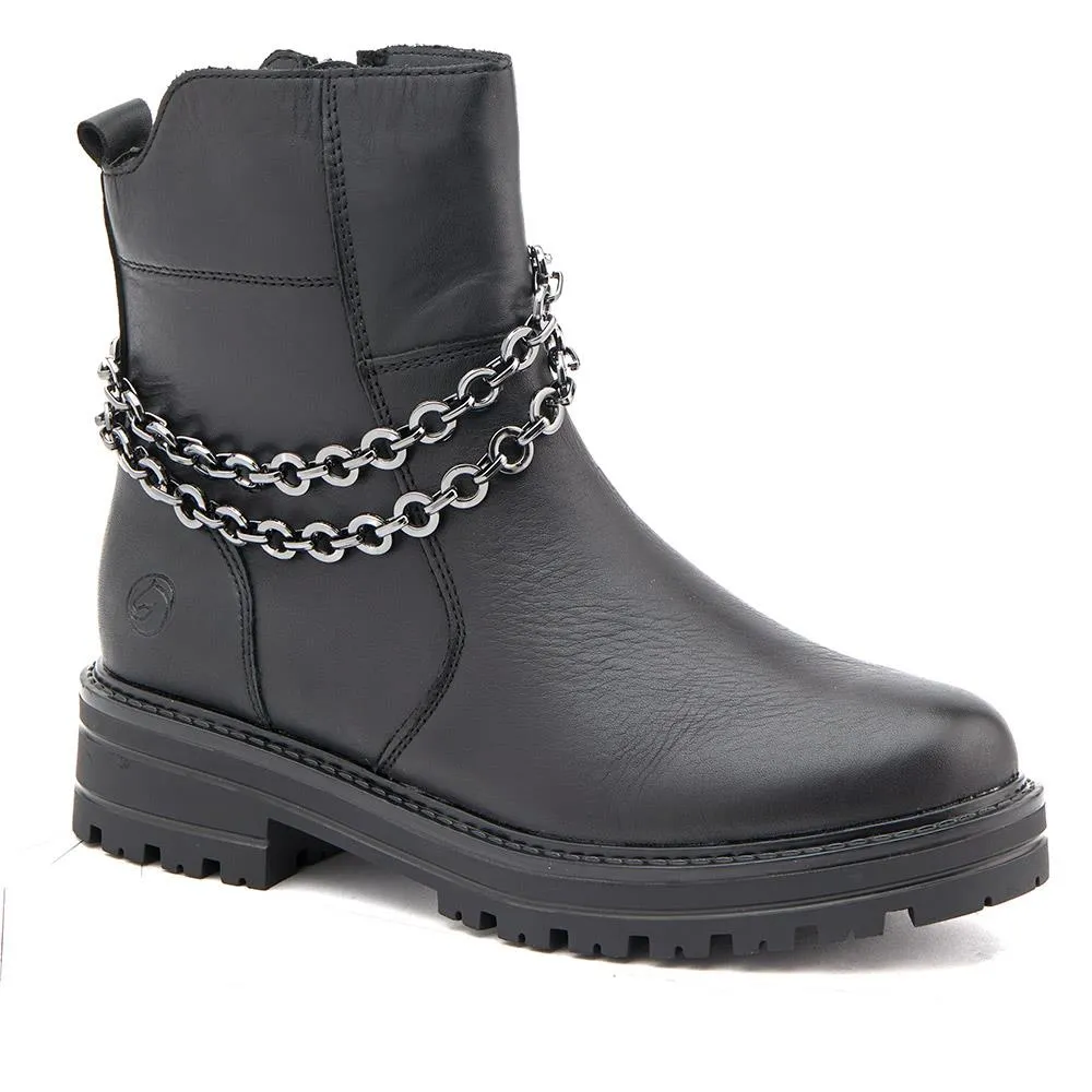 Chain-Detailed Ankle Boots - DRS40503 / 325 668