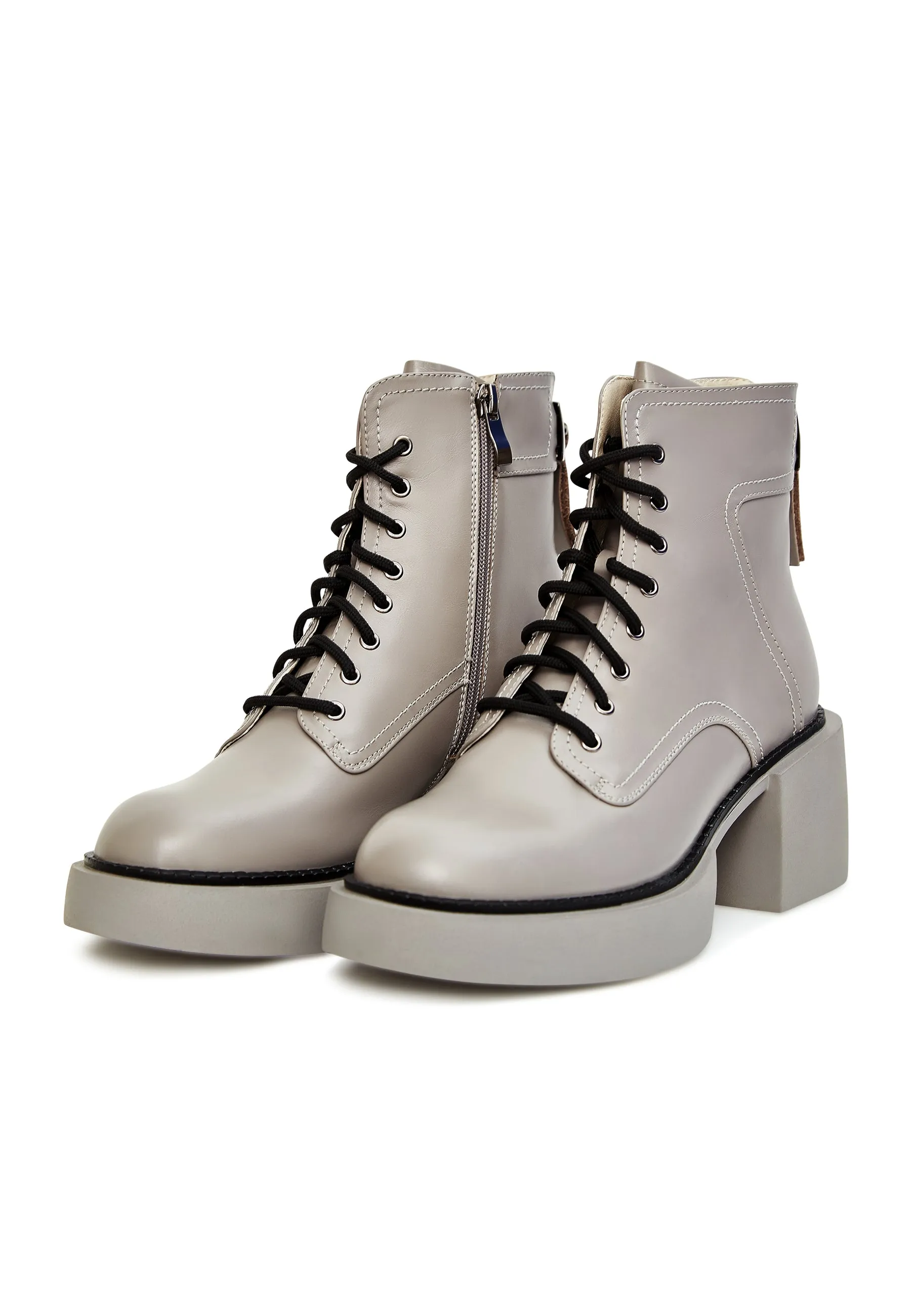 Chic Grey Ankle Boots for Women - Stylish & Comfortable Footwear