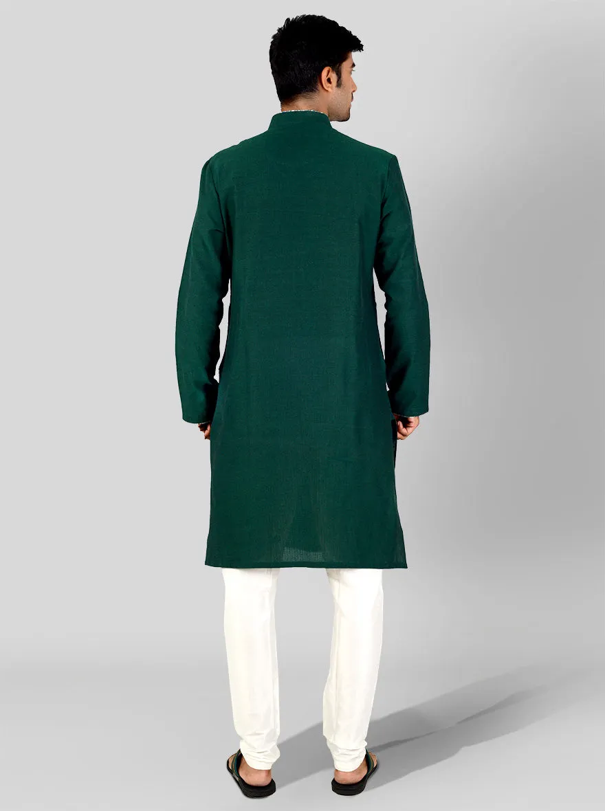 Dark Green Kurta | Azania