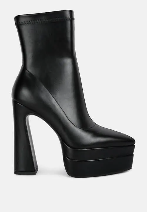 Dextra Stylish High-Platform Ankle Boots