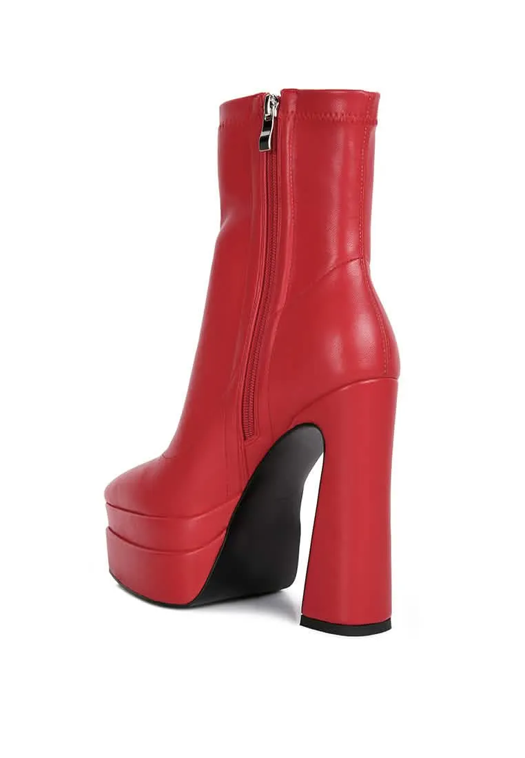 Dextra Stylish High-Platform Ankle Boots