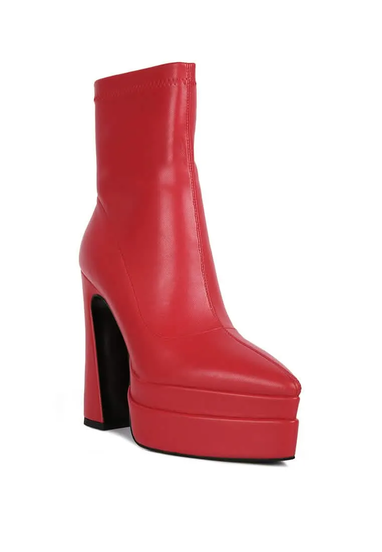 Dextra Stylish High-Platform Ankle Boots