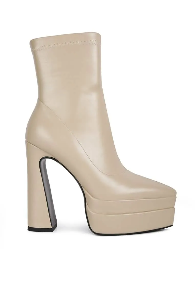 Dextra Stylish High-Platform Ankle Boots