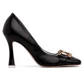 Franca Square Toe Leather Pump