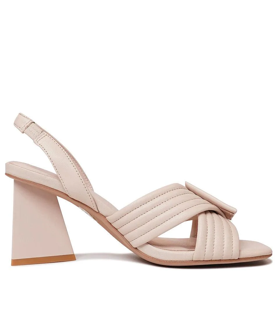 Haiki Nude Leather Heels