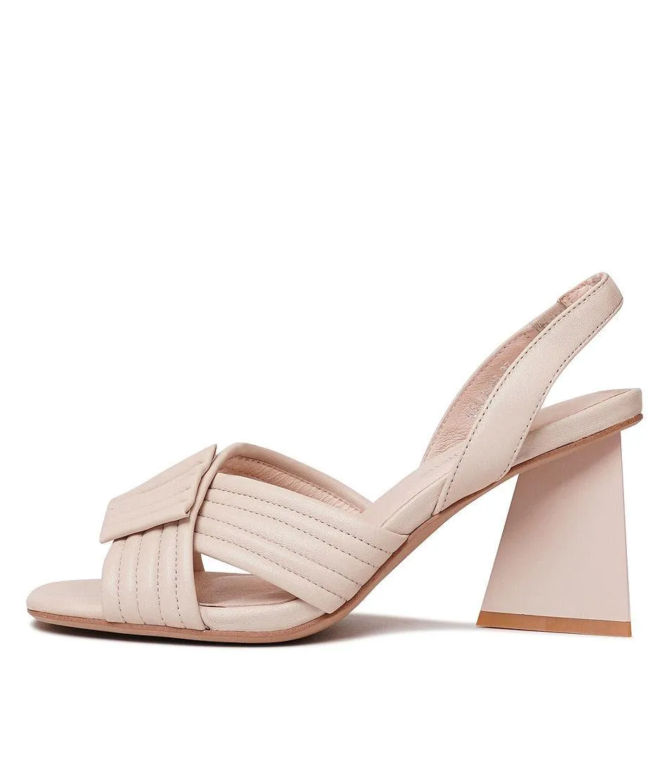 Haiki Nude Leather Heels