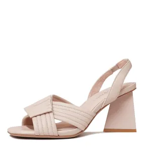 Haiki Nude Leather Heels