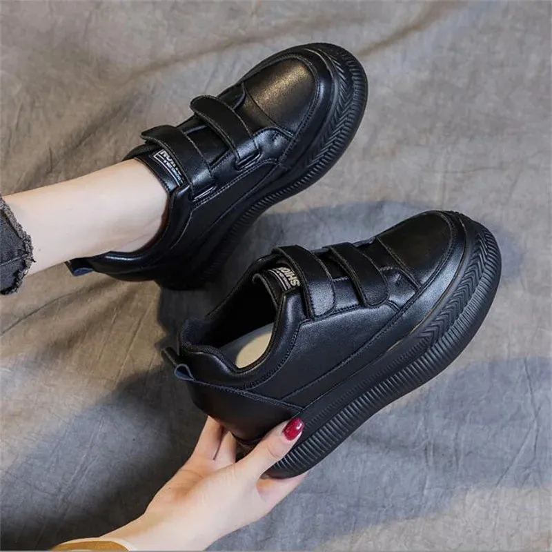 Joskaa 2024 New Black Platform Sneakers Comfortable