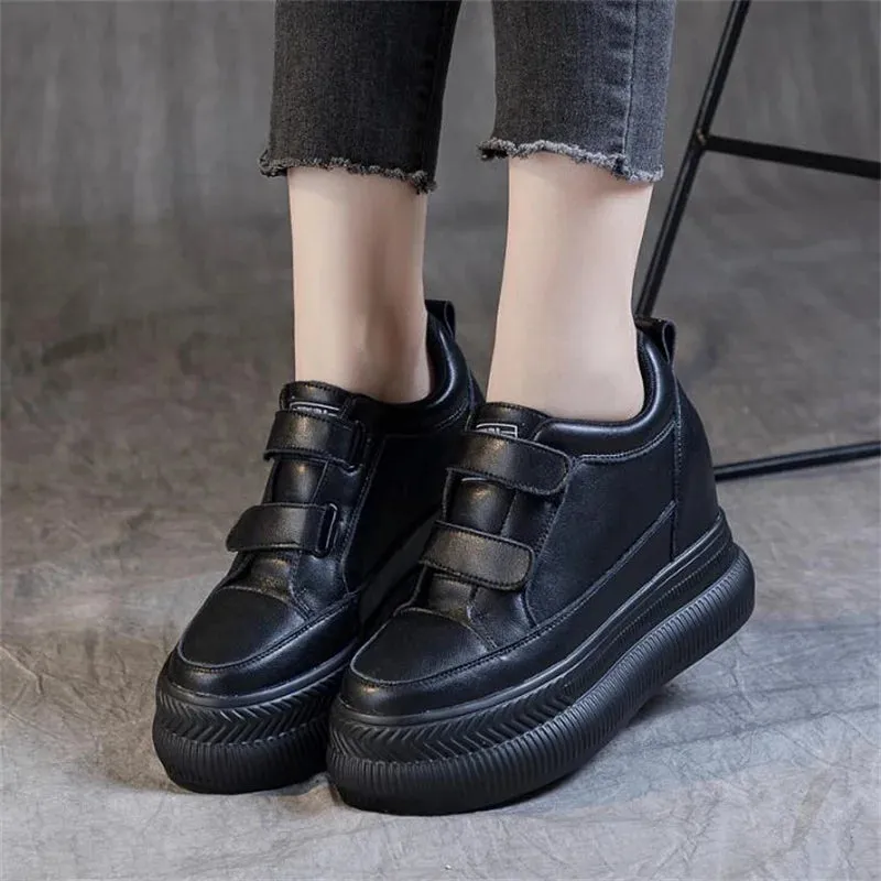 Joskaa 2024 New Black Platform Sneakers Comfortable