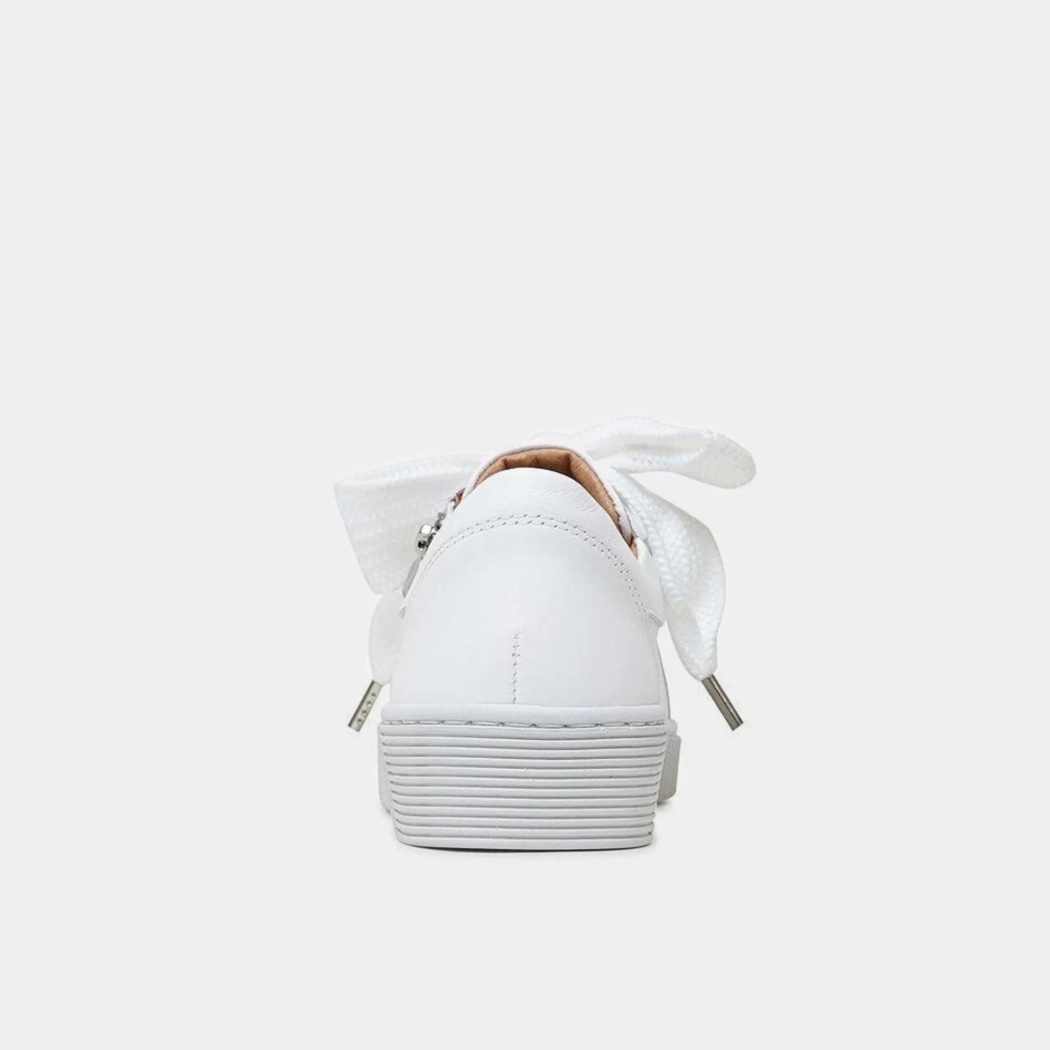 Jovi White Leather Sneakers