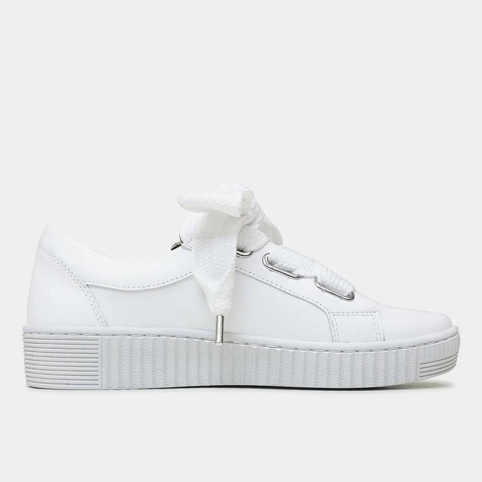 Jovi White Leather Sneakers