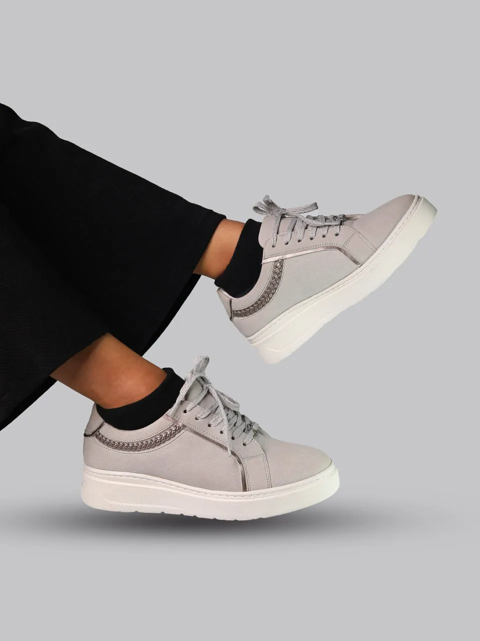 Kelsey Gun Metal Sneakers