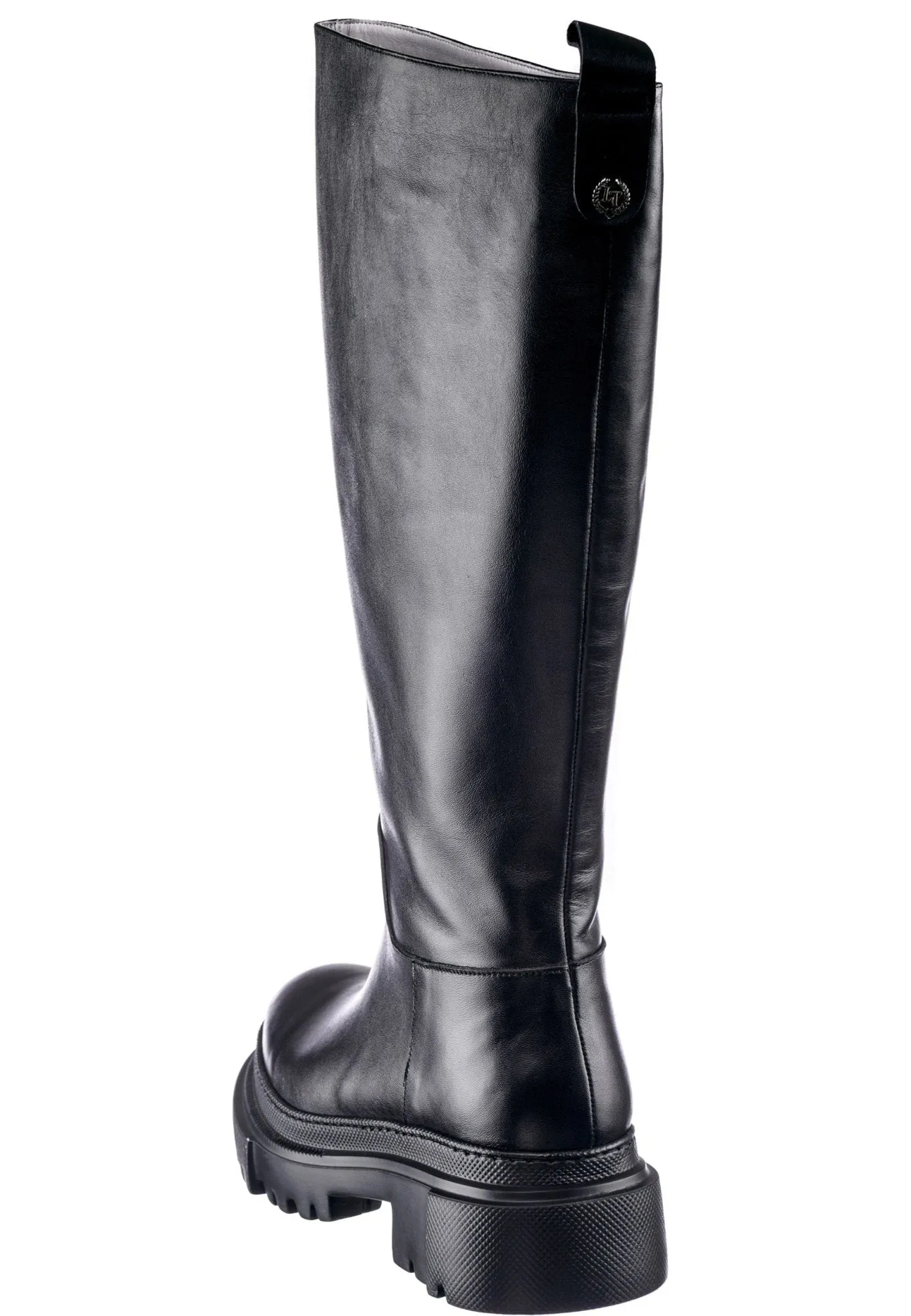 Leather Knee High Boots Anastasia - Black