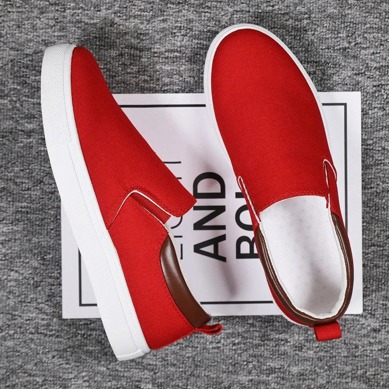 Loafers Men Spring New Casual Canvas Shoes Men Light Slip-on Sneakers Comfortable High-quality Flat Shoes Men Footwear ������������������