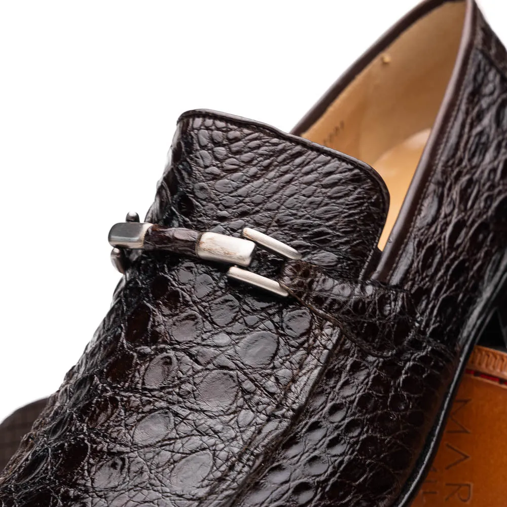 Marco Di Milano Fabro Brown Caiman Loafers