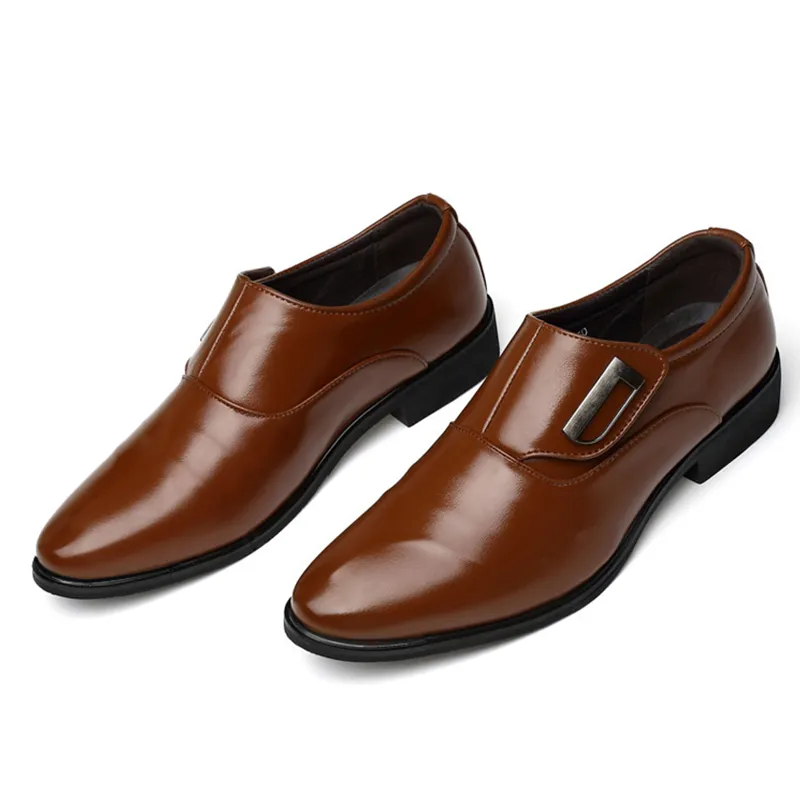 Men'S Casual Simple Formal Leather Shoes