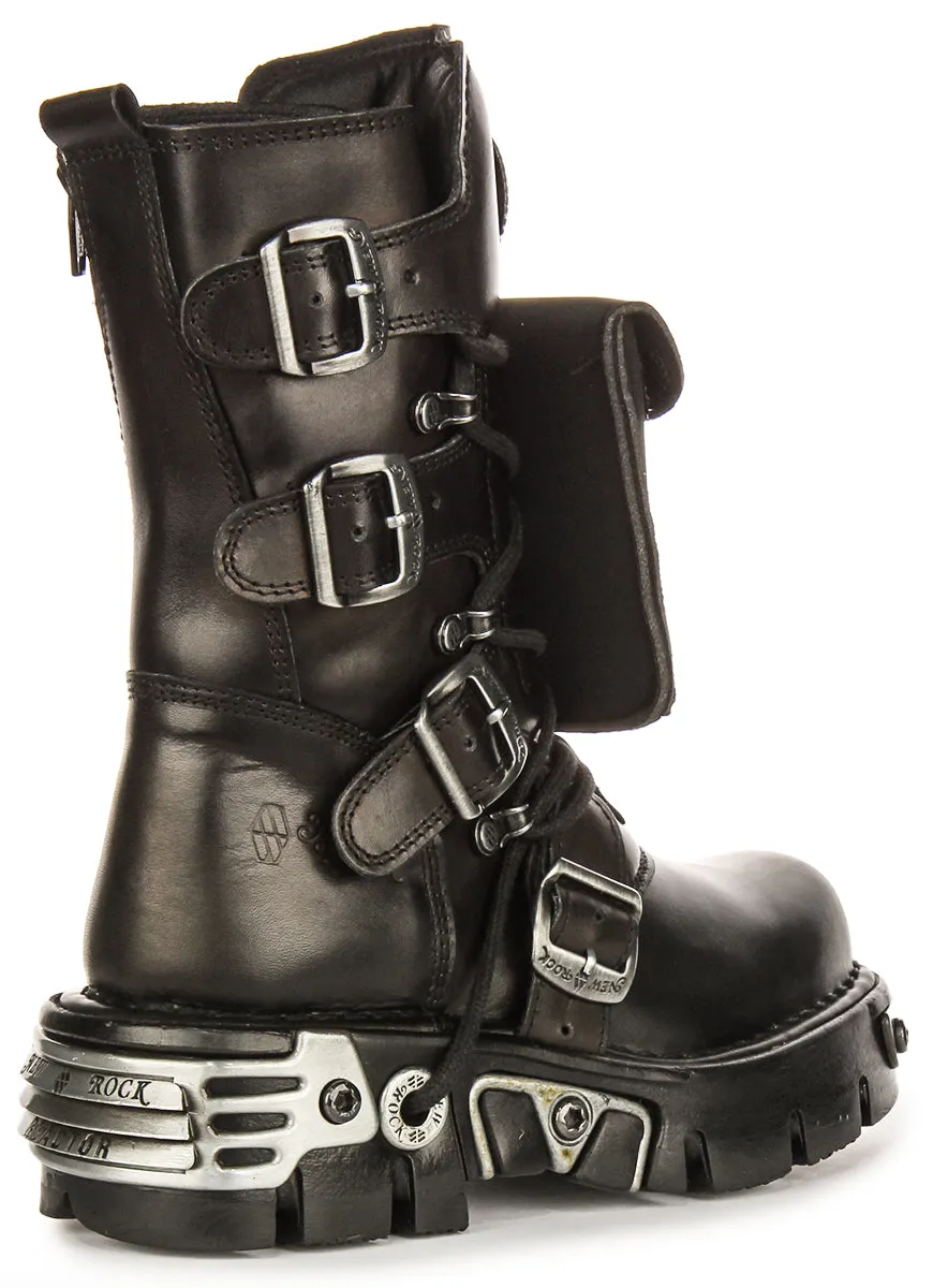 Newrock 389 Reactor Pocket 90s Boot In Black