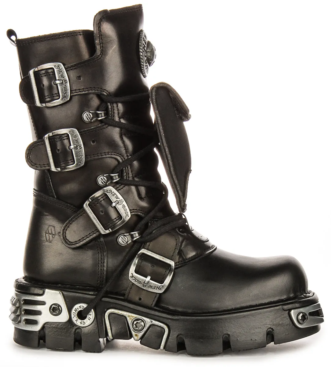 Newrock 389 Reactor Pocket 90s Boot In Black