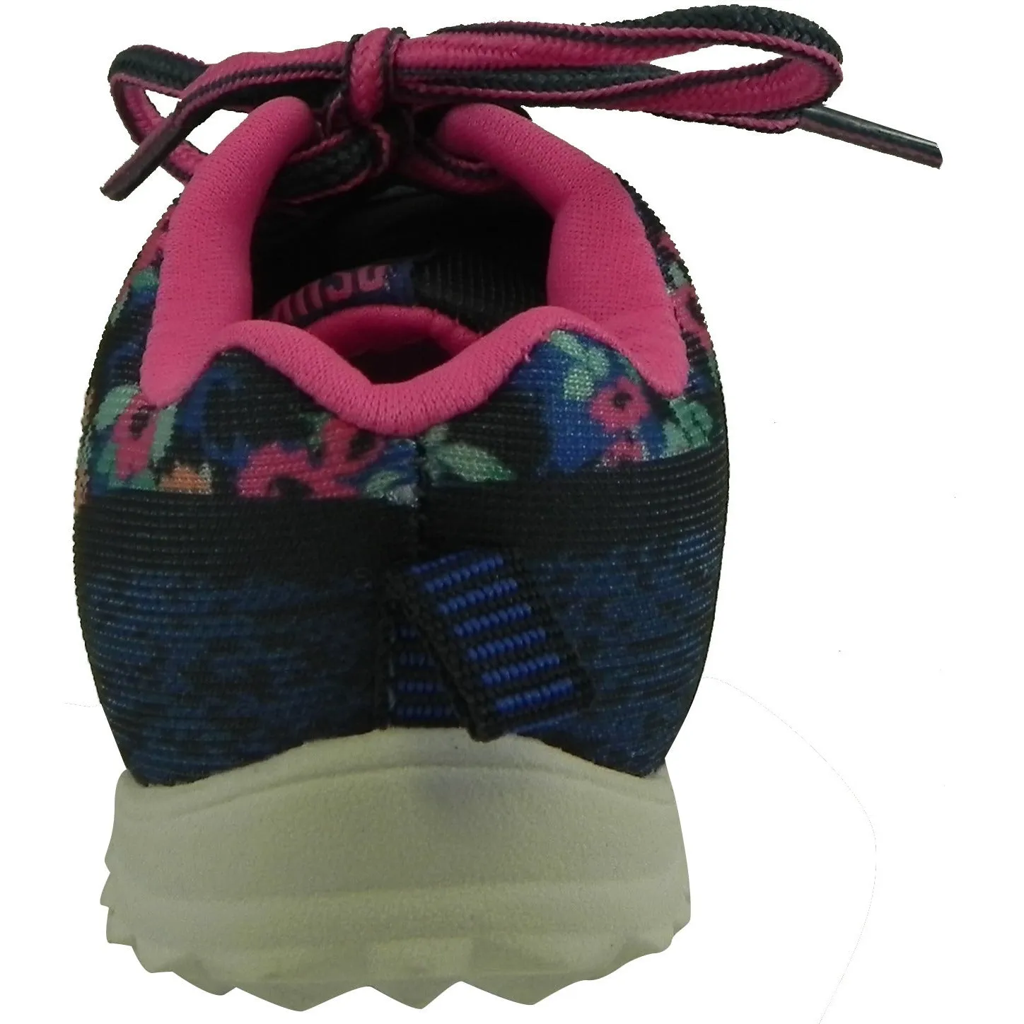 OshKosh Girl's Kova Comfortable Floral Easy On Lace Up Sneakers Blue/Pink