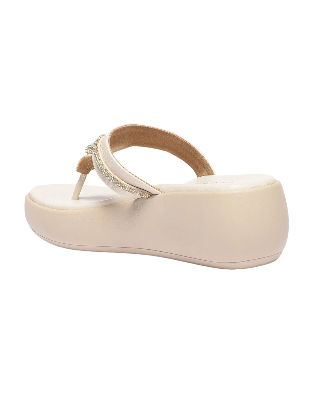 Ottilie Cream Flatform Heels