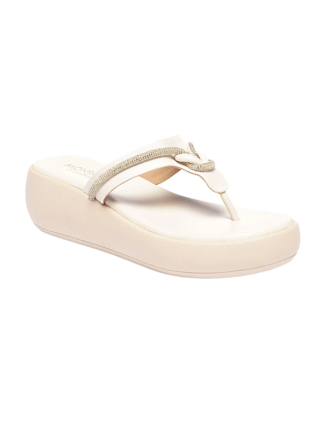 Ottilie Cream Flatform Heels