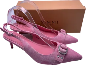 Simmi Pink Huxton-4 Slingback Heels UK 6