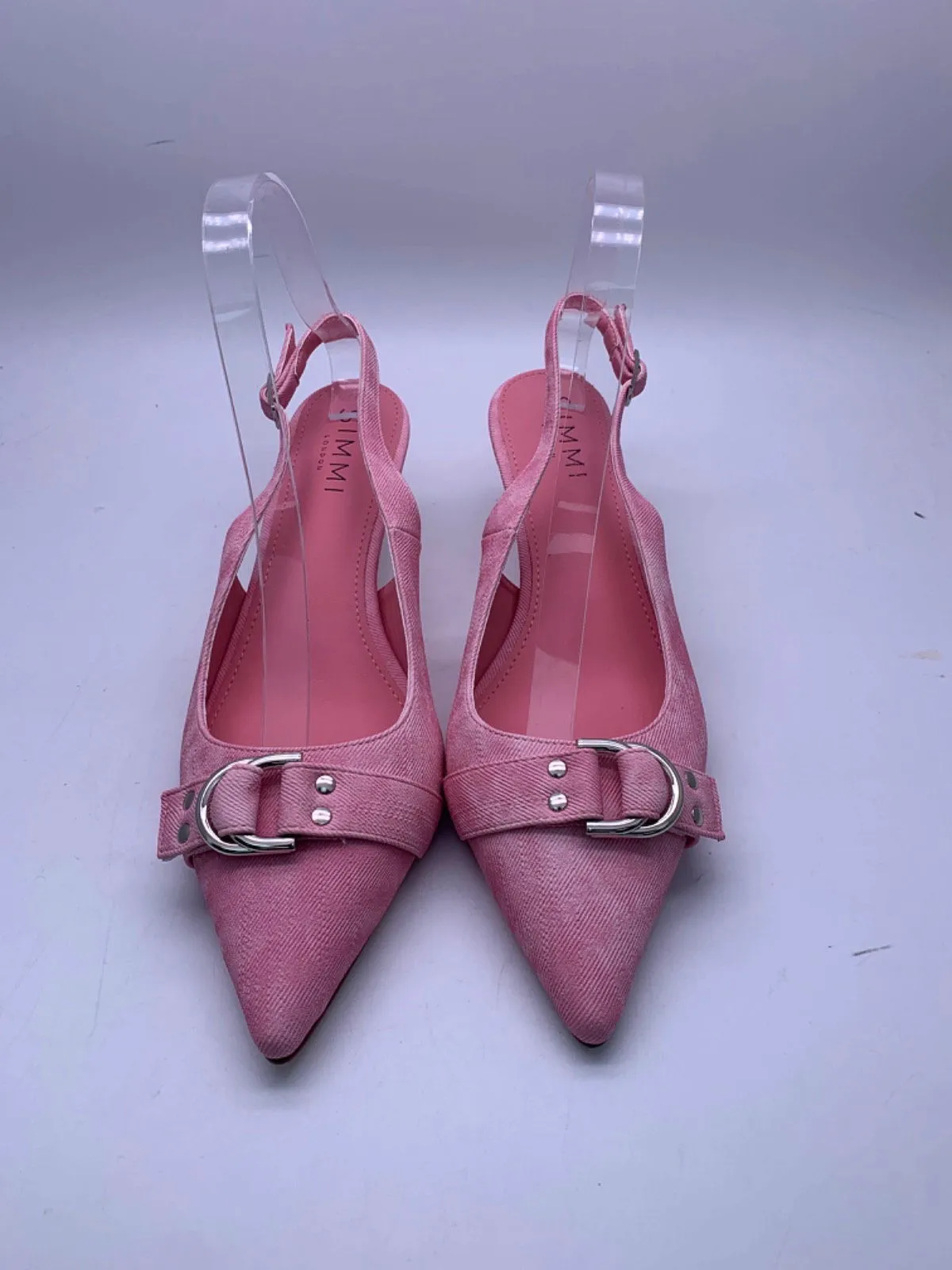 Simmi Pink Huxton-4 Slingback Heels UK 6