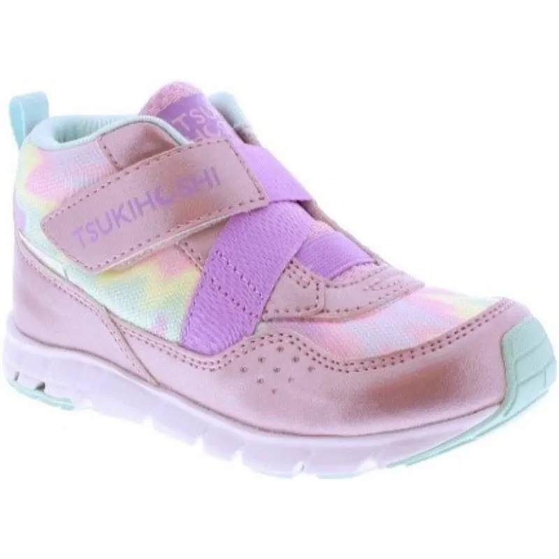 Tsukihoshi Tokyo Kids: Pink Multi 100% Waterproof, Lightweight, Machine Washable Sneakers