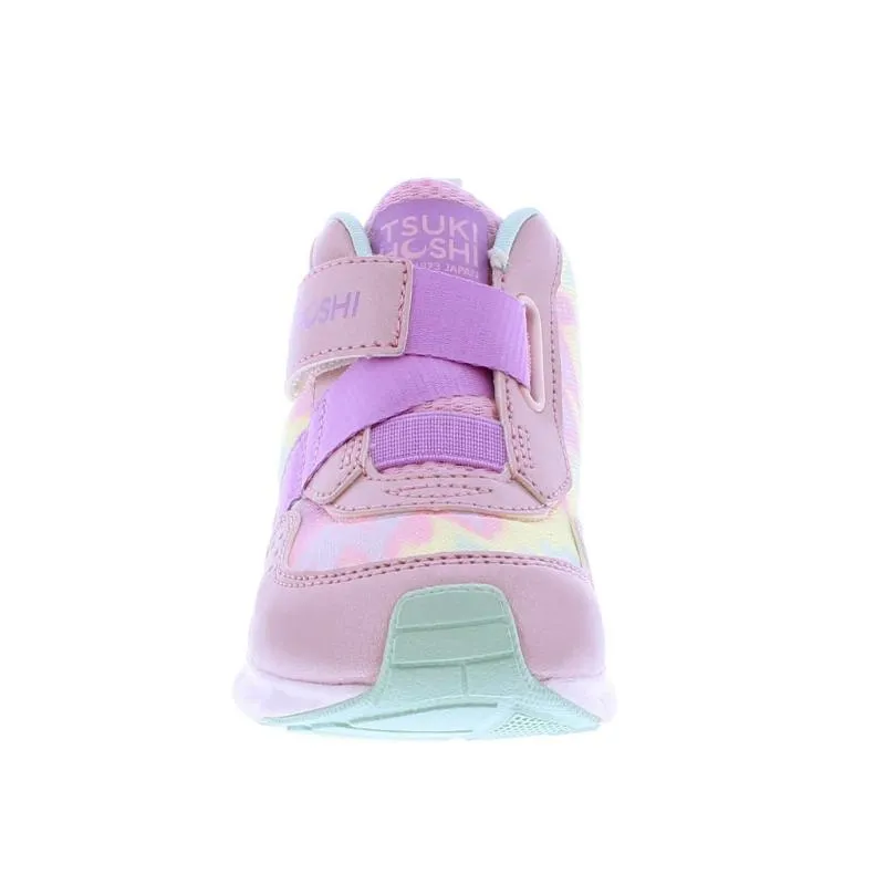 Tsukihoshi Tokyo Kids: Pink Multi 100% Waterproof, Lightweight, Machine Washable Sneakers