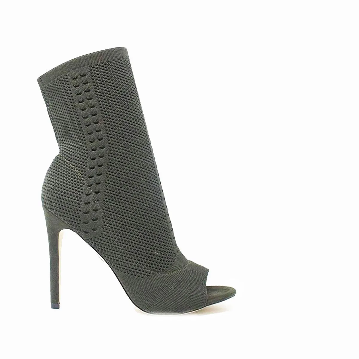 Valencia Knitted Peep Toe Ankle Boot