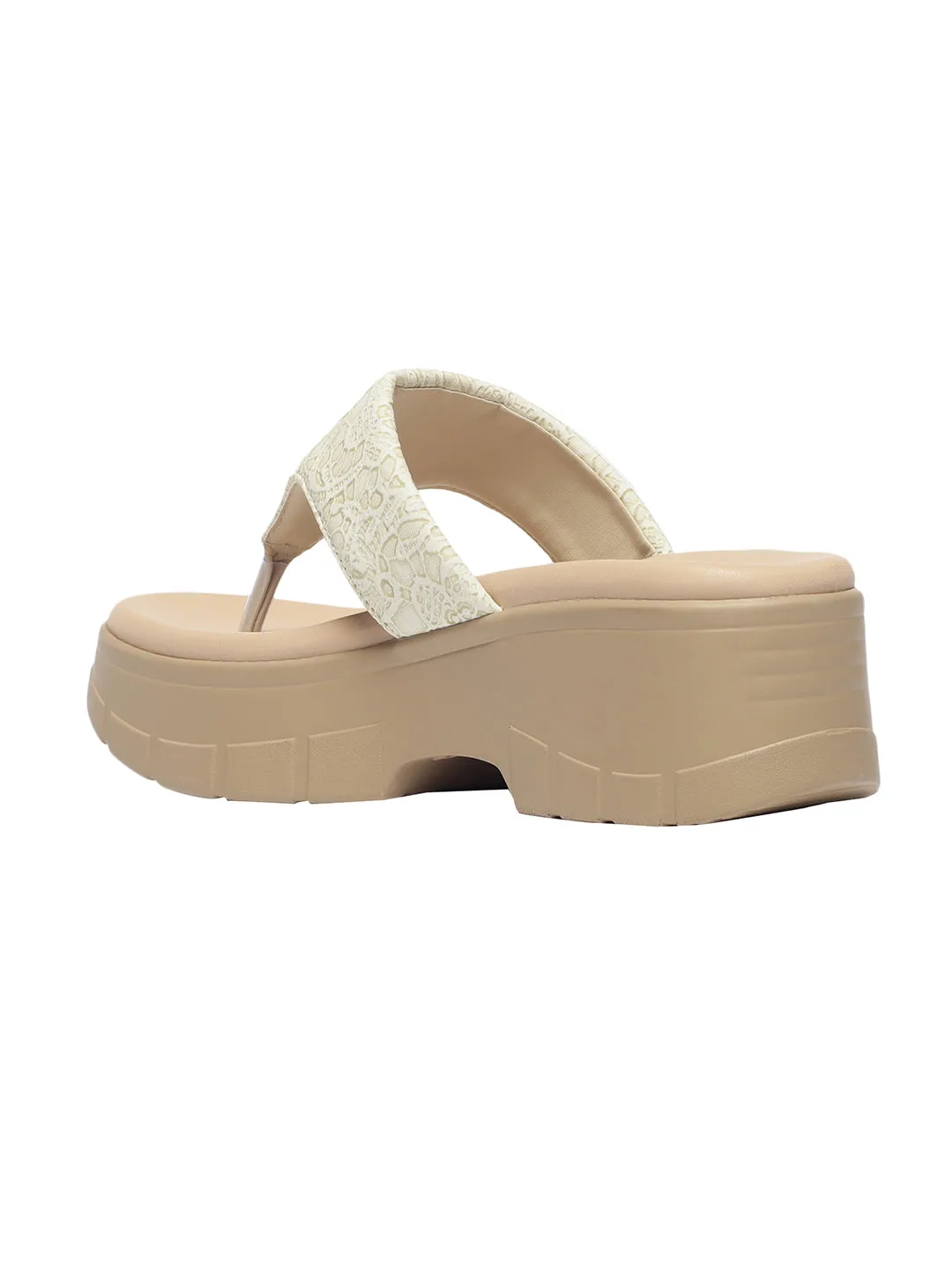 Vulan Cream Wedge Heels