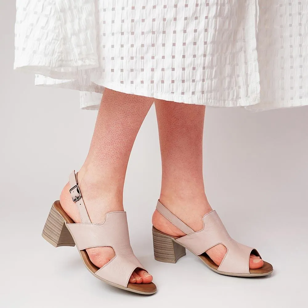 Wynstonn Nude Leather Heels