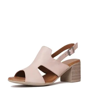 Wynstonn Nude Leather Heels