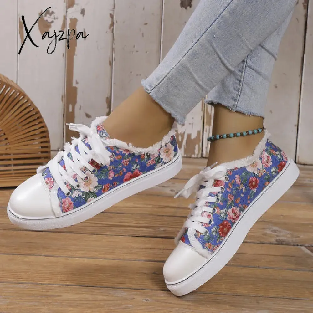 Xajzpa - Halloween Yellow Casual Daily Patchwork Printing Round Comfortable Shoes