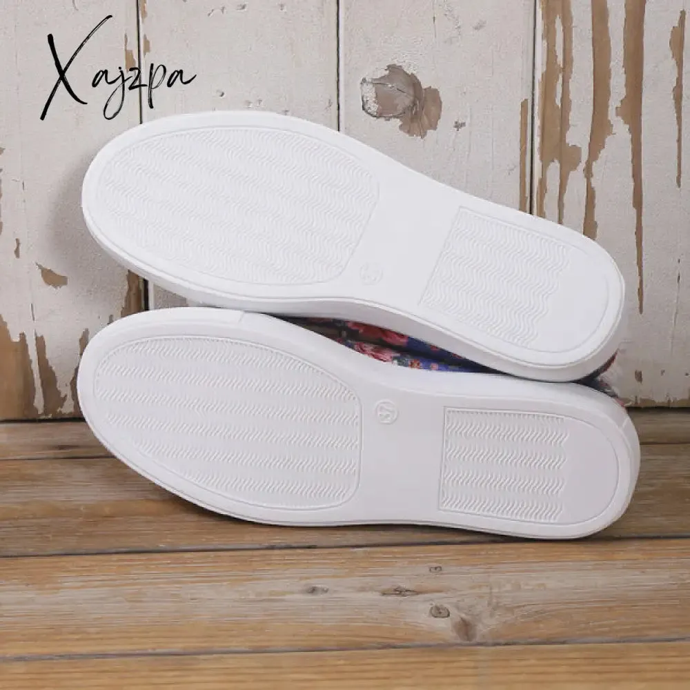 Xajzpa - Halloween Yellow Casual Daily Patchwork Printing Round Comfortable Shoes